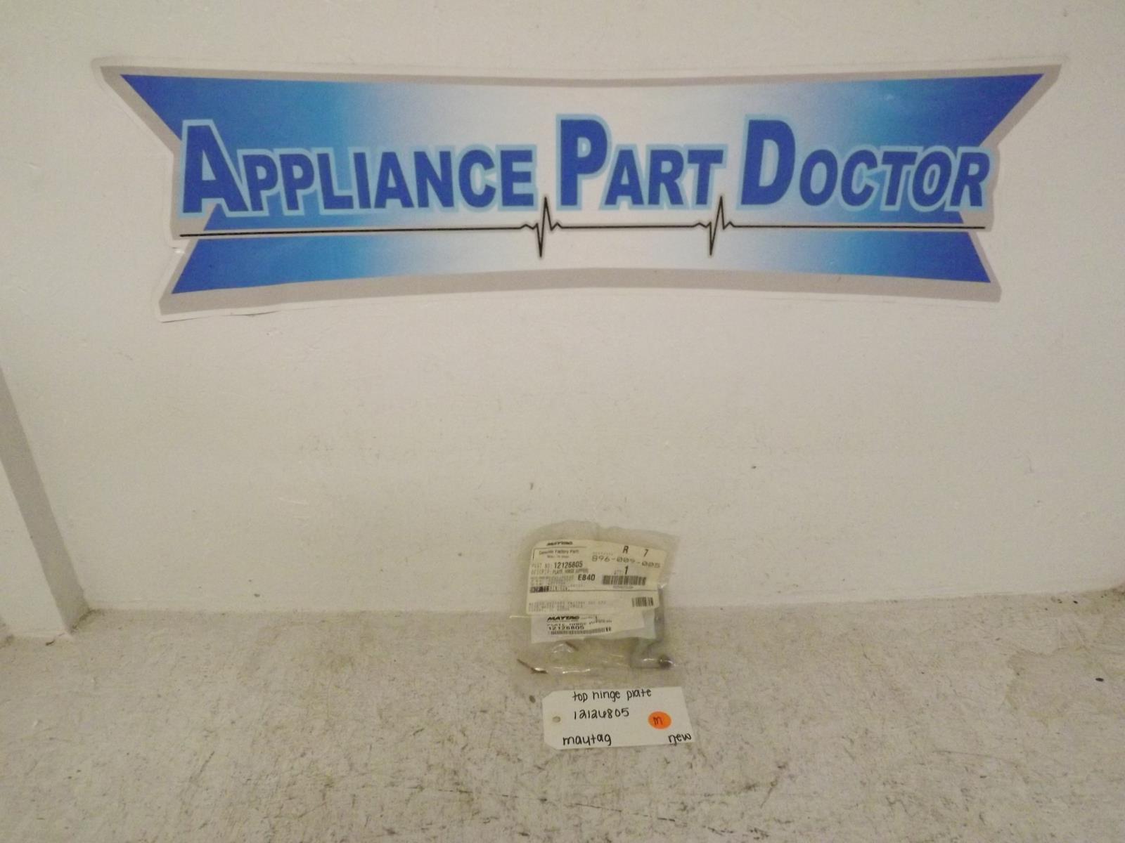 Maytag Microwave 12126805 Top Hinge Plate New Maytag Microwave 12126805 Top Hinge Plate New